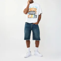 True Religion Jeansshorts VINNY hell-blau Jeansshorts