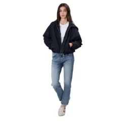True Religion - Lange Ärmel- Oversize-Schnitt- Balloon-Ärmel- blau Übergangsjacke