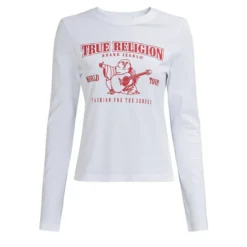 True Religion Longsleeve weiss Bluse