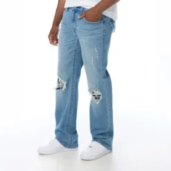True Religion - Modell: Billy- Länge 34- Bootcut-Passform- Us blau Bootcut-Jeans