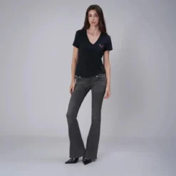 True Religion - Niedriger Bund- Reißverschluss- Verdrehte Inne anthrazit Jeans