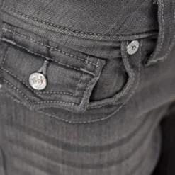 True Religion - Niedriger Bund- Reißverschluss- Verdrehte Inne anthrazit Jeans