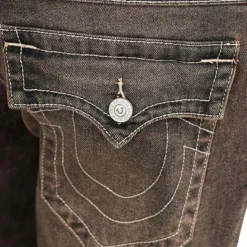 True Religion - Straight-Fit- Länge 34- Braunwaschung- Klappt braun Straight Leg Jeans