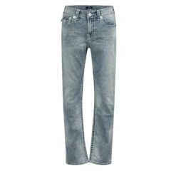 True Religion - Straight Jeans- Länge 34- Super T- Klapptasch blau Straight Leg Jeans
