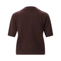 True Religion Strickjacke aus Wolle & Kaschmir braun Poloshirt