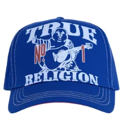 True Religion - Verstellbare Riemen am Hinterkopf- Verstärktesblau Hut