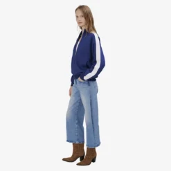 True Religion Wide Leg Jeans VOLUME CROP blau Jeans