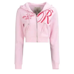 True Religion Zip-Hoodie rosa Blouson