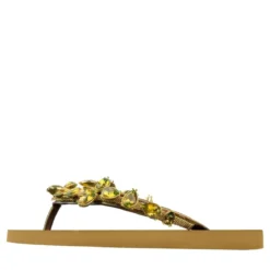 UZURII platte hausschuhe Amalia ocker Flip Flops