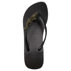 UZURII Zehentrenner Black Crocodile Switch High Heel schwarz Flip Flops