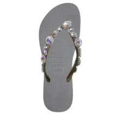UZURII Zehentrenner Chrystal Marilyn silber Flip Flops
