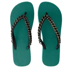 UZURII Zehentrenner Gold Large grün Flip Flops