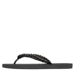 UZURII Zehentrenner Gold Large schwarz Flip Flops
