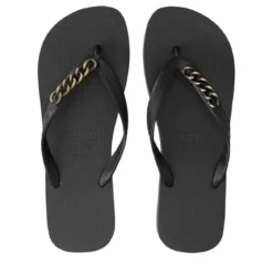 UZURII Zehentrenner Gold Small schwarz Flip Flops