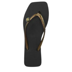 UZURII Zehentrenner Macrame Lizzy schwarz Flip Flops