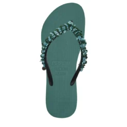 UZURII Zehentrenner Selena Diamond Silver natur Flip Flops