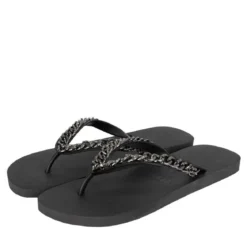 UZURII Zehentrenner Silver Large schwarz Flip Flops