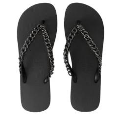 UZURII Zehentrenner Silver Large schwarz Flip Flops