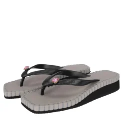 UZURII Zehentrenner Stitched by S Mid Heel Taupe taupe Flip Flops