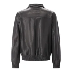 Valentino Garavani Lederjacke mit Reißverschluss schwarz Übergangsjacke