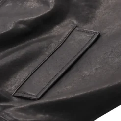 Valentino Garavani Lederjacke mit Reißverschluss schwarz Übergangsjacke