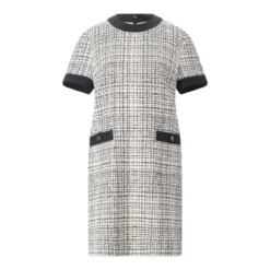 Valentino Garavani Midikleid aus Schurwolle-Seiden-Mix weiß Minikleid