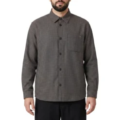 Valentino Garavani Overshirt aus Schurwolle braun Hemd