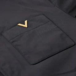Valentino Garavani Overshirt mit Logo schwarz Hemd