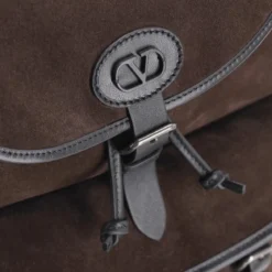 Valentino Garavani Rucksack aus Veloursleder braun Rucksack