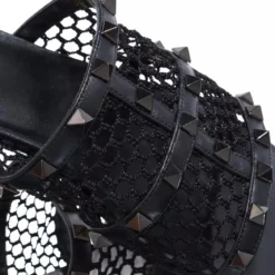 Valentino Garavani Sandal Rockstud Nero Slides