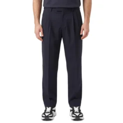 Valentino Garavani Straight-Fit Hose aus Schurwolle dunkelblau Stoffhose