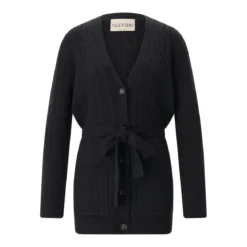 Valentino Garavani Strickjacke aus Kaschmir schwarz Strickjacke