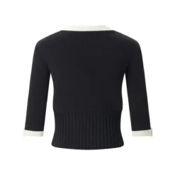 Valentino Garavani Strickjacke aus Baumwolle schwarz Strickjacke