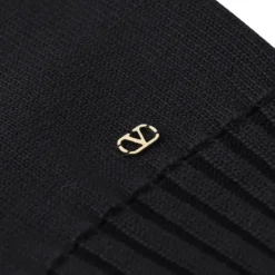 Valentino Garavani Strickjacke aus Baumwolle schwarz Strickjacke