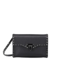 Valentino Garavani Tasche aus Leder schwarz Crossbody Bag