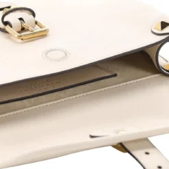 Valentino Garavani Umhängetasche mit Nieten weiß Crossbody Bag