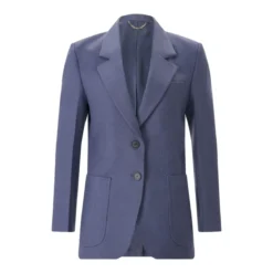 Victoria Beckham Blazer aus Schurwoll-Mix blau Blazer