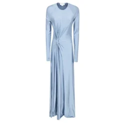 Victoria Beckham Elegantes Maxikleid blau Maxikleid