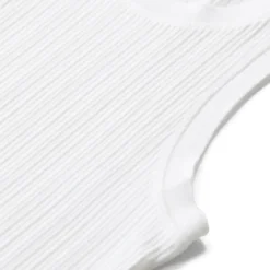 Victoria Beckham Geripptes Top weiß Top