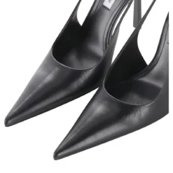 Victoria Beckham Pumps aus Leder schwarz Schnürschuhe