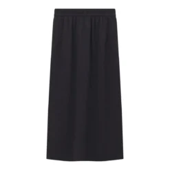 WEEKEND Max Mara Midirock aus Baumwoll-Mix schwarz Maxirock