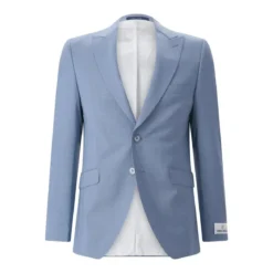 WILVORST Sakko aus Schurwolle blau Anzugjacke