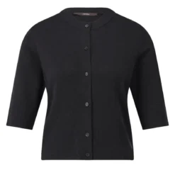 windsor. 3/4-Arm Strickjacke mit Seide Schwarz Strickjacke