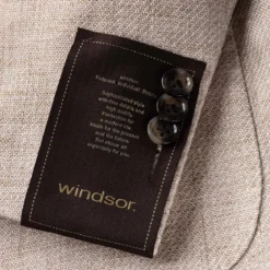 windsor. Sakko aus Leinen-Baumwollmix beige Anzugjacke
