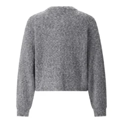 windsor. Strickjacke aus Woll-Mix grau Strickjacke